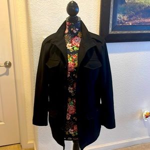 Alfani pea coat /Black